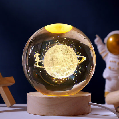 Galaxy Crystal Ball night light