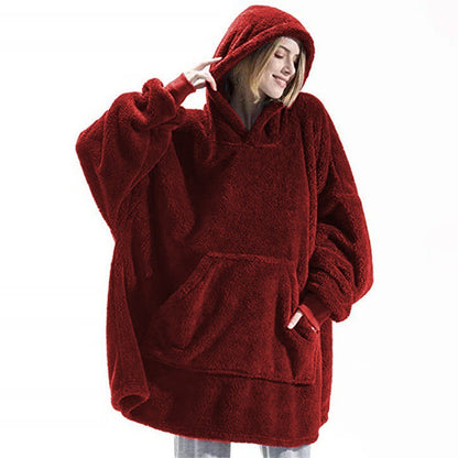 Winter Double-Sided Velvet Hoodie Loungewear